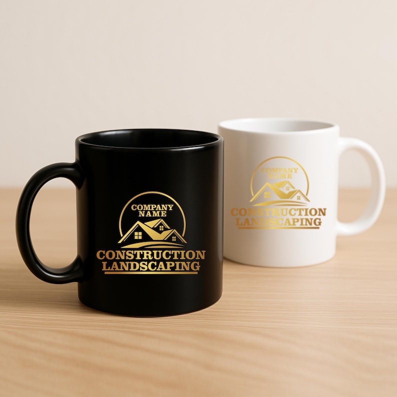 Construction Landscaping Company Logo SVG Contractor Branding Design ...
