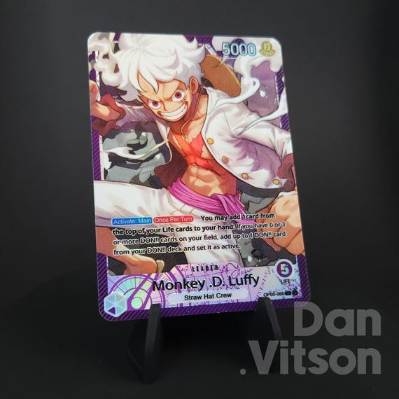 One Piece Monkey .D. Luffy Custom Leader OP05-060 Purple