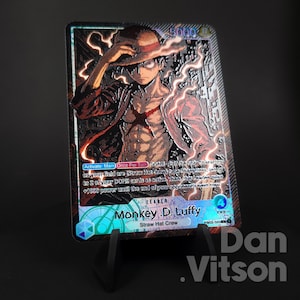 One Piece Monkey .D. Luffy Custom Leader EB02-010 Green Purple Card Game #6