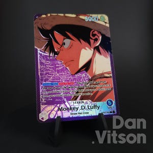 One Piece Monkey .D. Luffy Custom Leader OP05-060 Purple Card Game