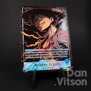 One Piece Monkey .D. Luffy Custom Leader EB02-010 Green Purple Card Game #4