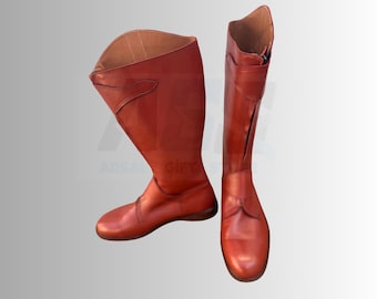 Handmade Leather Riding Boots for Men | Knee-High Equestrian Horseback Boots | English Style Brown Tall Boots | Classic Riding Shoes