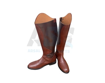 Horse Riding Leather Boots For Men And Women  | Handmade Tall Black Polo Riding Boots  | Equestrian Shoes | Vintage Riding Boots | Gifts