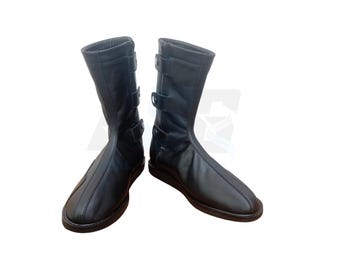 Męskie damskie czarne skórzane buty zapaśnicze, buty sznurowane, buty zapaśnicze czarne, ręcznie robione skórzane buty zapaśnicze z wewnętrznym zamkiem błyskawicznym