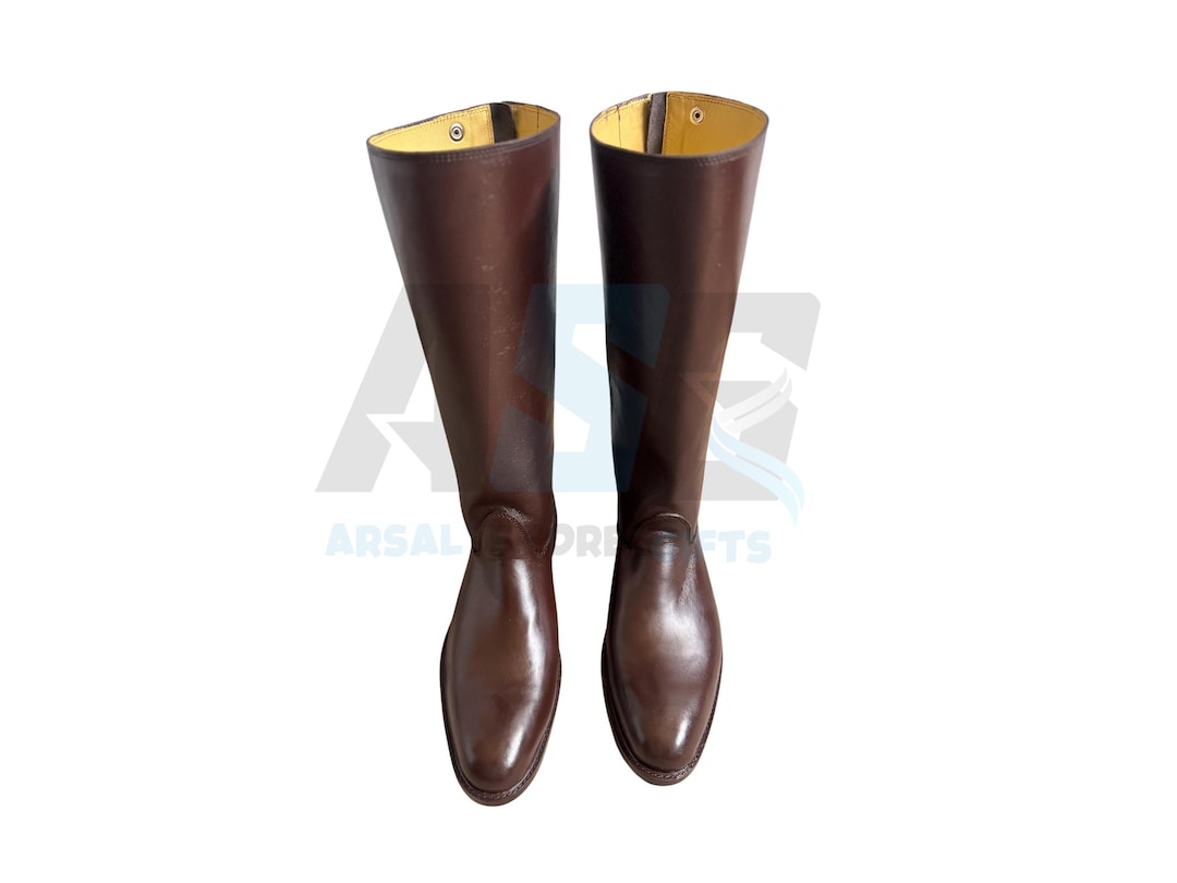 Men's Horse Riding Brown Boots |tall Riding Boots for Men | Leather ...