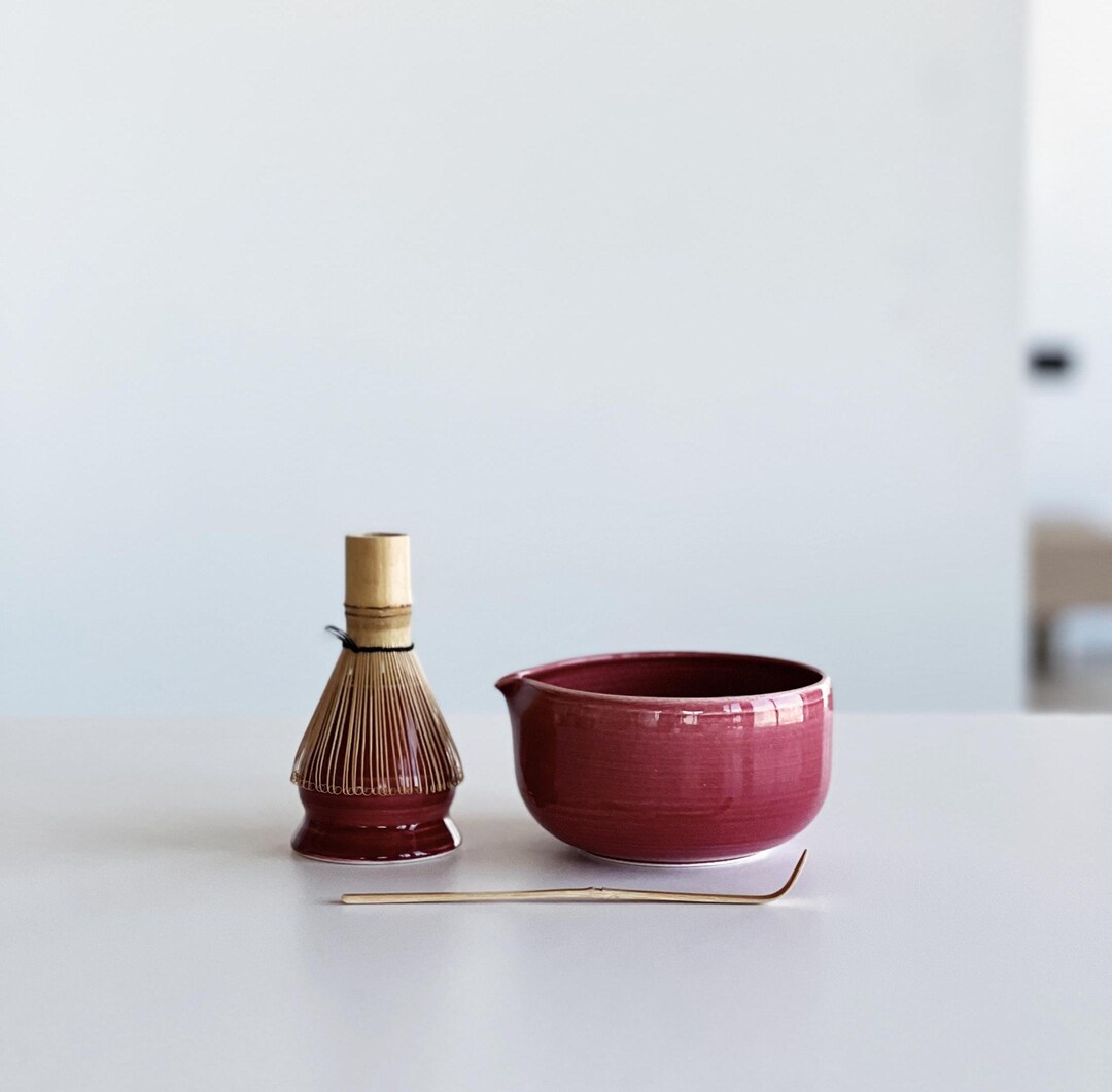 Ceramic Matcha Bowl Set for Authentic Tea Experience main image 0