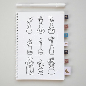 Boho flower vases Wira - plotter files