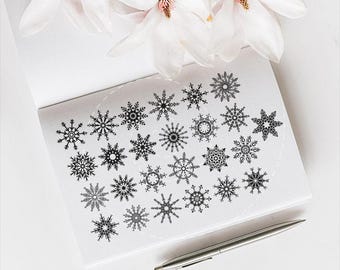 Playful snowflakes - plotter files