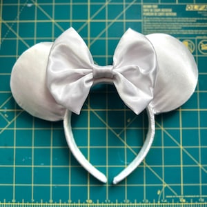 White Satin Mouse Ears