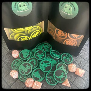 Fichas de forma salvaje y familiar de personaje de DnD: regalo para Dungeon Master. Impresas en 3D para DnD, Pathfinder y accesorios de DnD/idea de regalo de DnD.