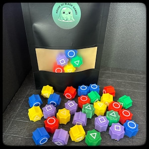 Korean Gonggi Game Set – Classic Jacks-Style Game for Kids & Adults – 3D printed Gonggi stones. Perfect gift idea