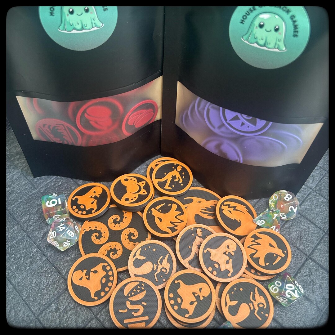 Dnd Character Monster Token Set 2 – Greater Fiends. Perfect Dungeon ...