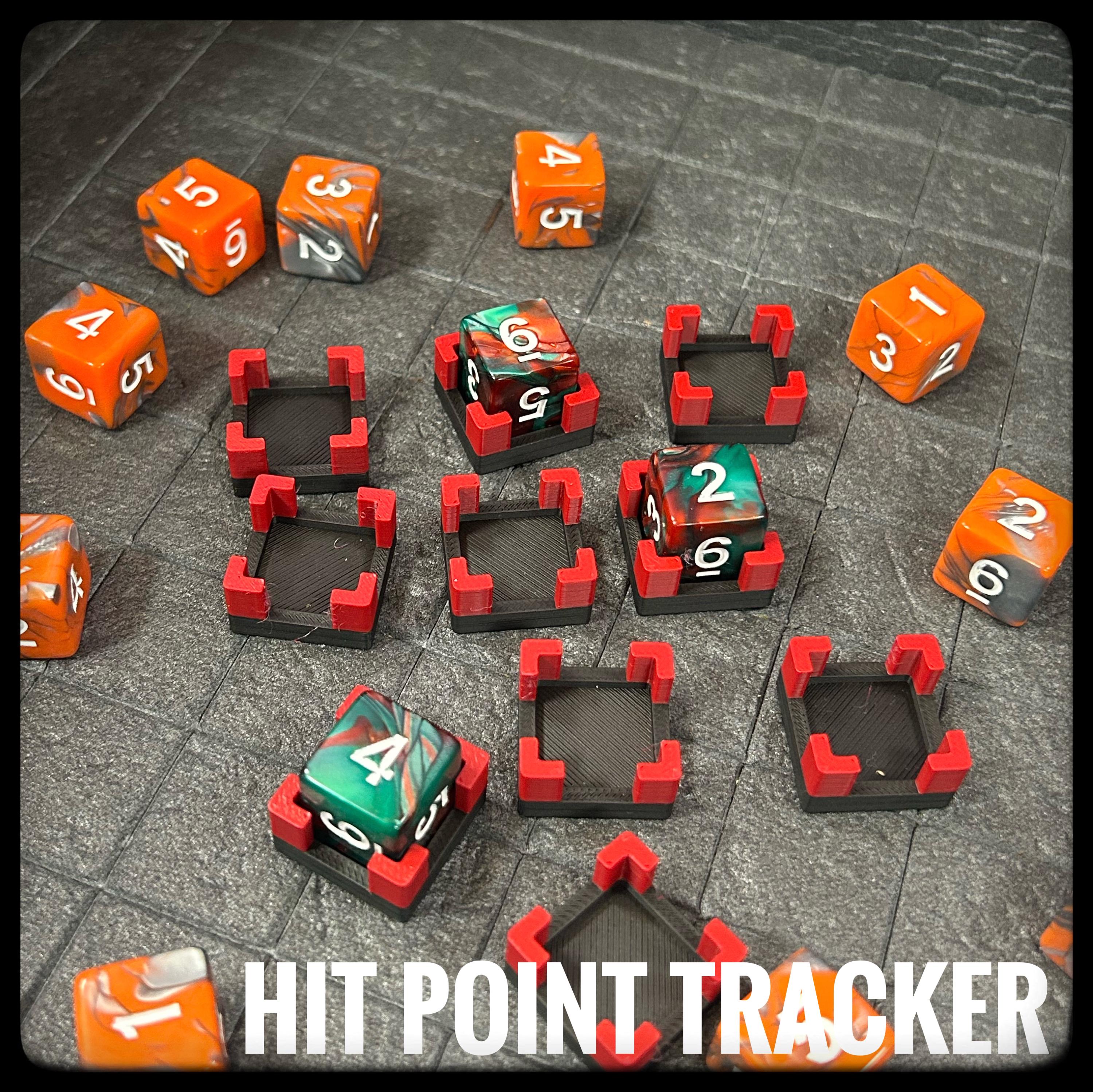 3D Printed Dnd Hit Point Tracker - Pack of 10 - Etsy