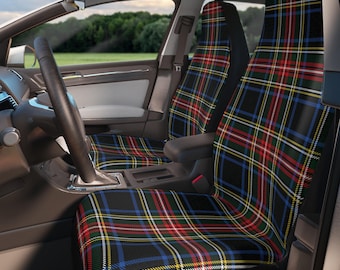 Auto Seat Covers Plaid Royal Stewart | Car Seat Cover Protection