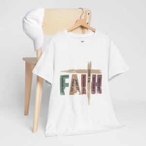 Faith T-Shirt - Gildan 64000 Cotton Tee, Inspirational Bible Verse Tee
