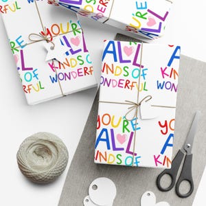 Kleurrijke regenboogcadeauverpakking | Milieuvriendelijk, satijn of mat afbeelding 9