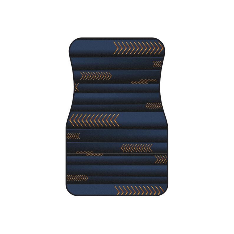 Abstract Blue Rose Gold Arrow Car Floor Mats Set | Modern Auto Accessories image 6