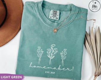 Homemaker Comfort Colors Shirt, Mom Word Shirt, Homemaking Mama T-Shirt, Cute Gift For Wife, Stay At Home Mom Shirt, SAHM Shirt, Mother Gift