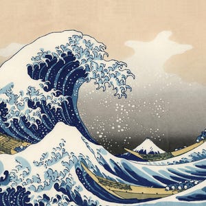 The Great Wave off Kanagawa 1000 Piece Puzzle, Japanese Art Jigsaw, Hokusai Ukiyo-e Gift