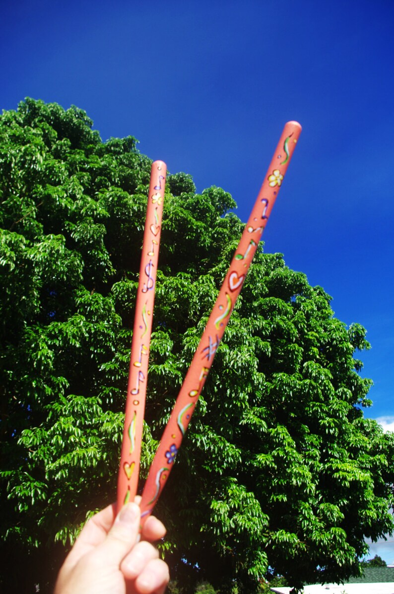 Drum Sticks Gift Painted Playable Cool gift for artist | Etsy