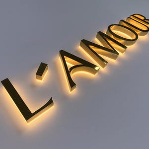 Outdoor Office Sign, Modern Custom 3D Metal Backlit Sign, LED Business Logo, Illuminated Company Signage, Illuminated 3D Logo Sign , 3d Logo