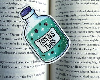 Tamlin's Tears ACOTAR Sticker: Waterproof Fantasy Book Decal