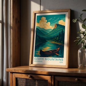 Ozark Mountains Poster | Arkansas Art Print | Wall Decor | Nature Print | Travel Poster | Home Decor | Gift