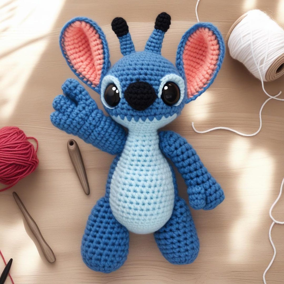 Knitting Pattern – Blue Alien Crochet Plush | Amigurumi PDF Tutorial ...