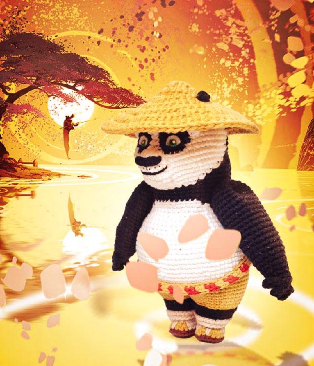 Crochet Pattern – Kung Fu Panda Po Knitting Plush | Amigurumi PDF ...