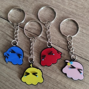 Bocchi The Rock Blob Keychains - Hitori Goto aka Bocchi, Ryou Yamada, Ikuyo Kita, Nijika Ijichi