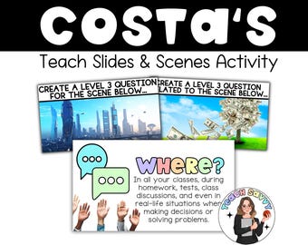 Costa’s Levels of Questioning Activity | Editable Critical Think Scenes for AVID