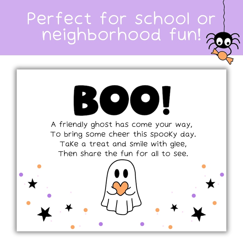 You’ve Been Boo’d Poem and Directions | Halloween Gift Tags ...