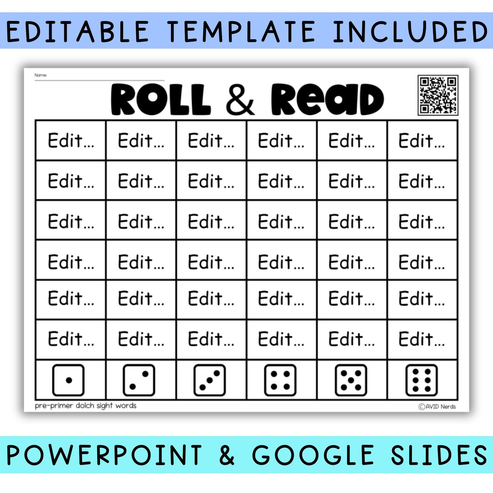 Nonsense CVC Words Phonics Worksheets | Roll and Read Games for ...