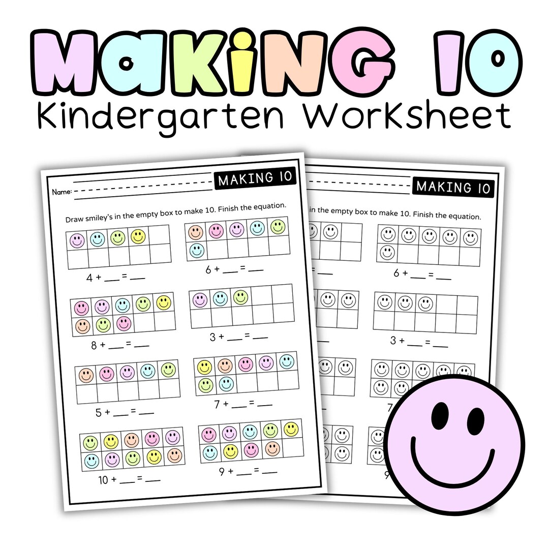 Making 10 Worksheets | Addition to 10 Math Activities | Ten Frames ...