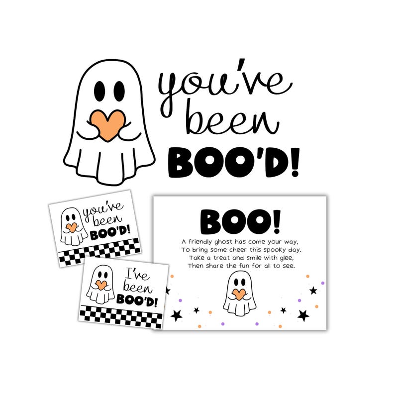 You’ve Been Boo’d Poem and Directions | Halloween Gift Tags ...