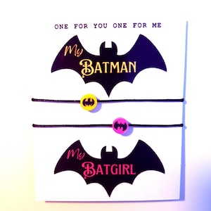 Batdad batgirl bracelet gift set, bat gift