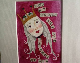 Original Artwork from the Peculiarity Oracle Cards Nita Ambani Lotus