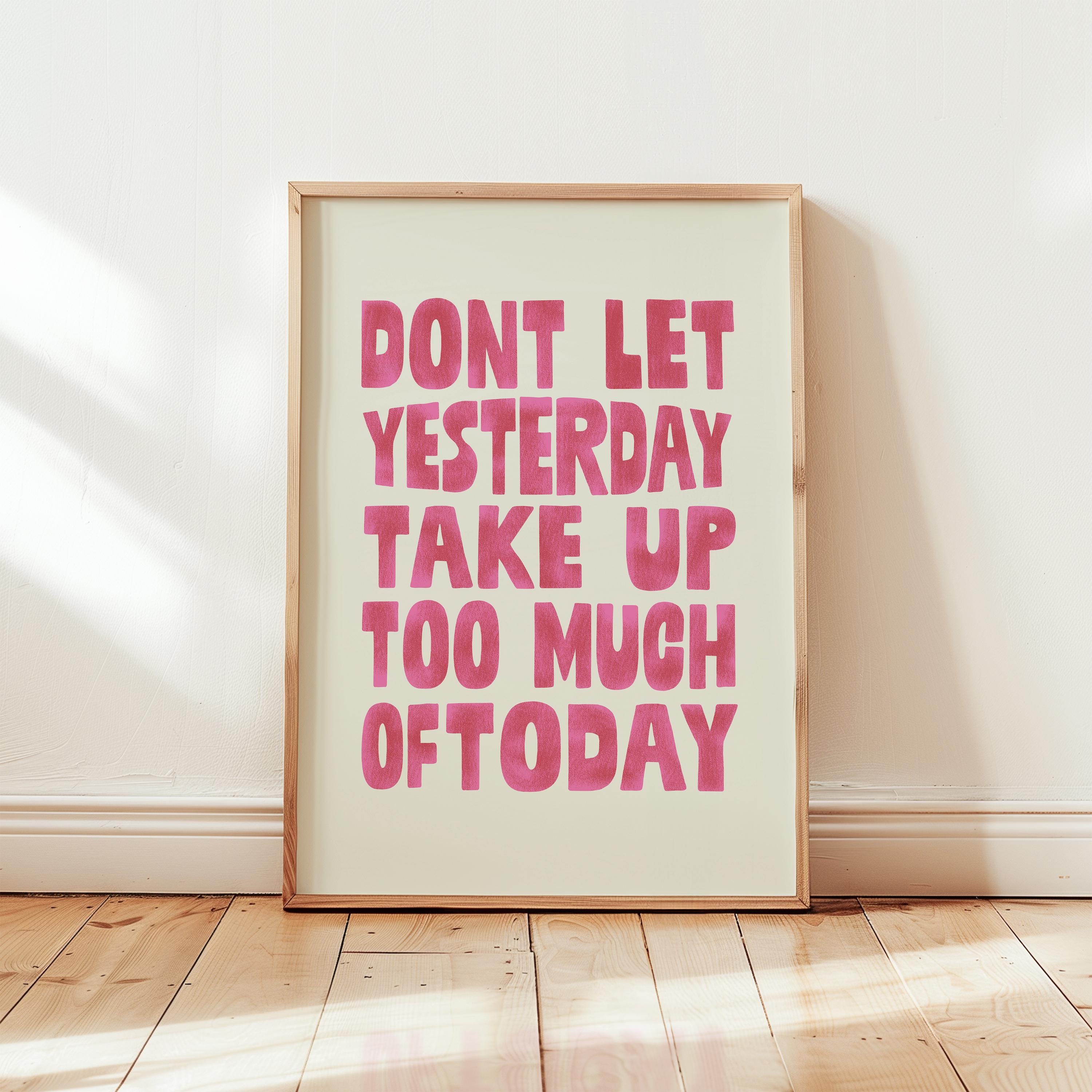 Motivational Pink Wall Art: Inspirational Mid-century Modern Print - Etsy
