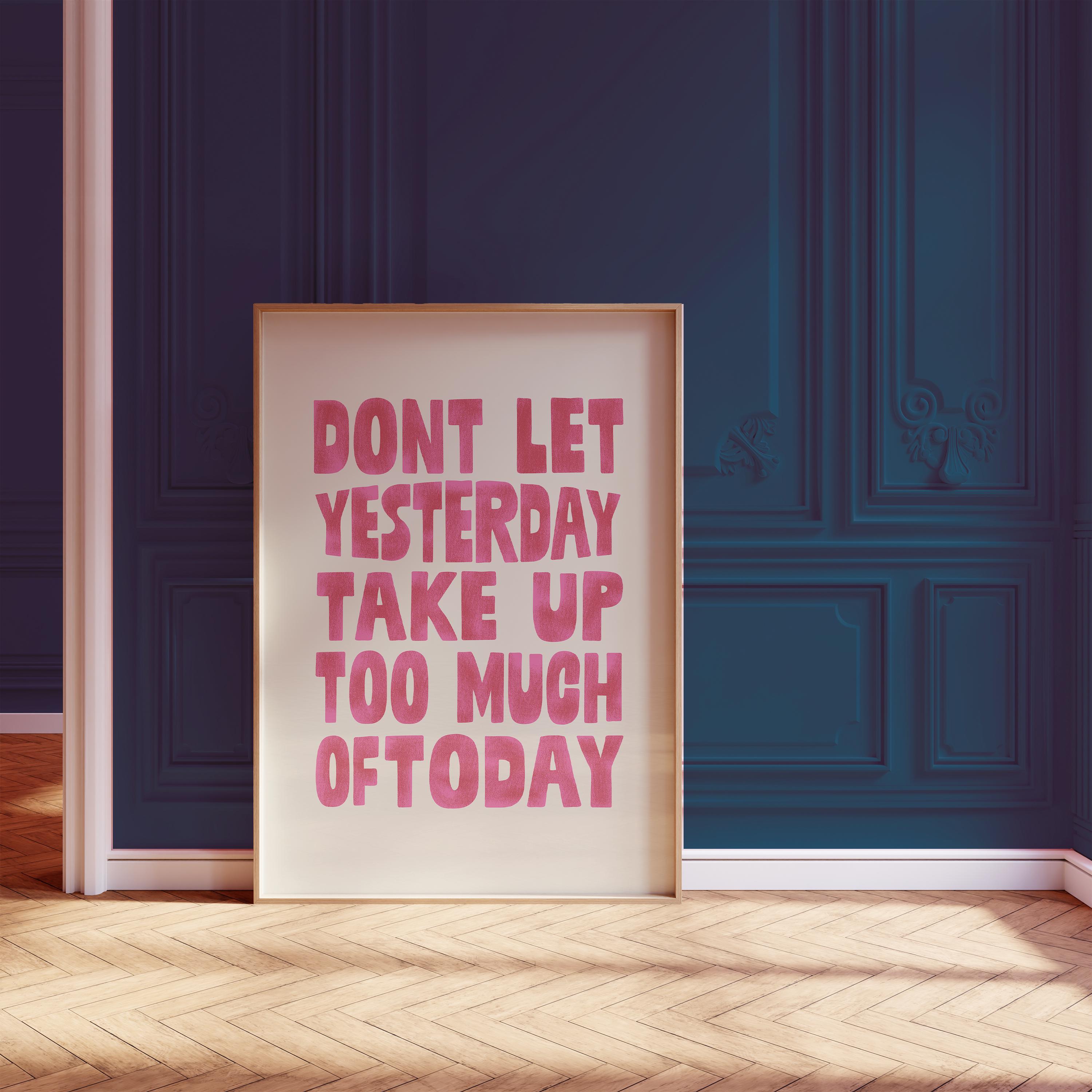 Motivational Pink Wall Art: Inspirational Mid-century Modern Print - Etsy
