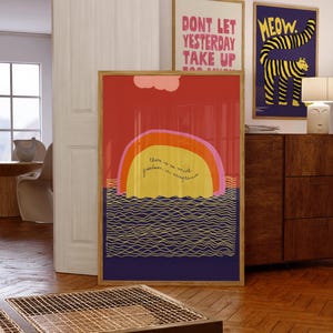 Freiheit in Akzeptanz Poster, Freundliche Erinnerung, Achtsamkeit Wand Kunst Poster, Therapie Coaching Office Art, Positive Affirmation Druck