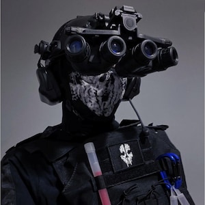 Tactical Night Vision Helmet Mask Set, Wargame Cosplay Gear, Military Airsoft Goggles, Ghost Recon Costume, NVG Helmet Prop