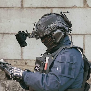 Ghost Cosplay FAST Helmet Set, Tactical Wargame Gear, NVG Model