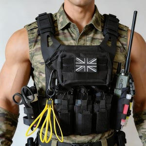 Chaleco táctico JPC 1.0, equipamiento para simulación militar, accesorio para cosplay.