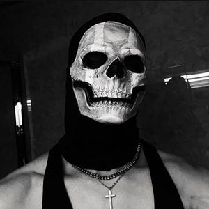 Ghost Skull Mask, Handmade Call of Duty Cosplay Face Mask, Ghost Operator Costume, Tactical Airsoft Gear, Halloween Skeleton Hood