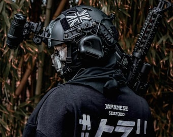 Ghost Cosplay Tactical Helmet Set, FAST Helmet, PVS-31 Binocular NVG Model, Special Forces Wargame Gear