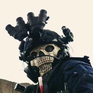 Custom-Fit Ghost Skull Mask, Unisex Tactical Cosplay Face Mask, Special Forces, COD19