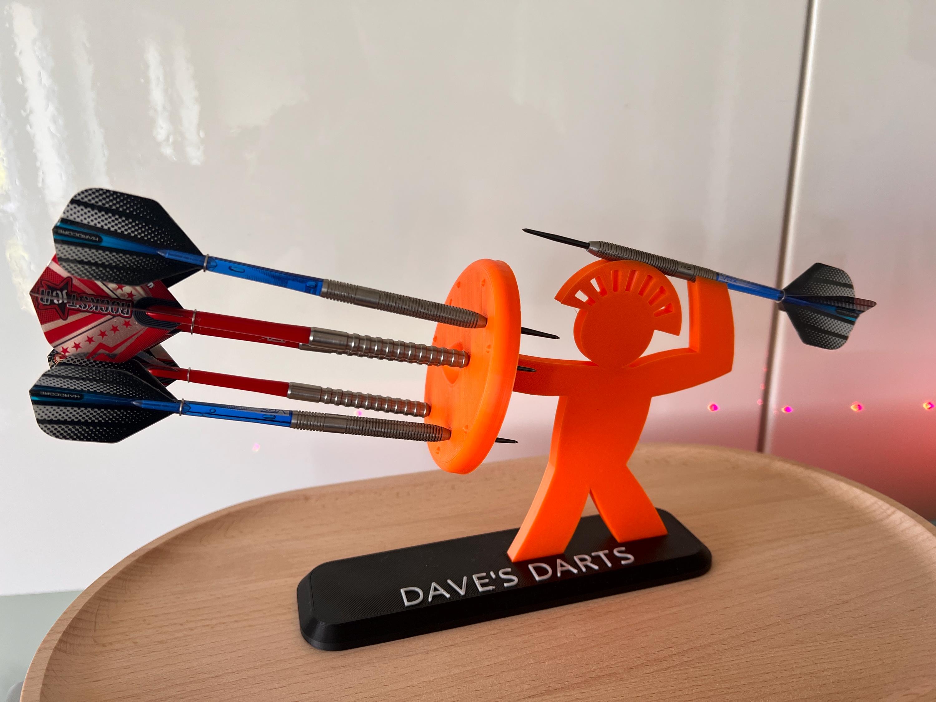 Personalised Gladiator Dart Holder: 6-dart Stand, Custom Colors