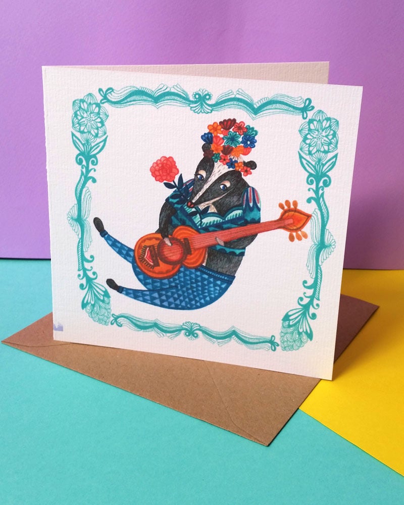 Noise Badger Greeting Card with Sound 