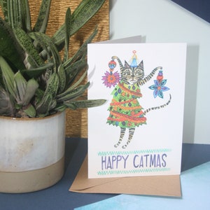 Cat Lover Pun Christmas Card