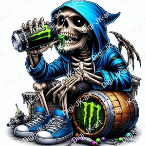 4 png clipart skull monster 300dpi fond transparent